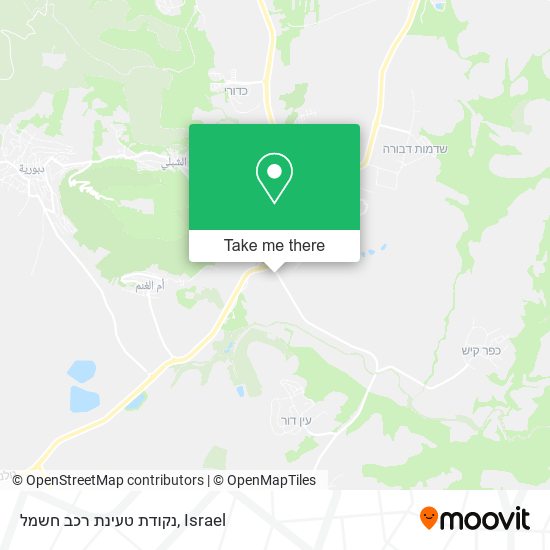 נקודת טעינת רכב חשמל map