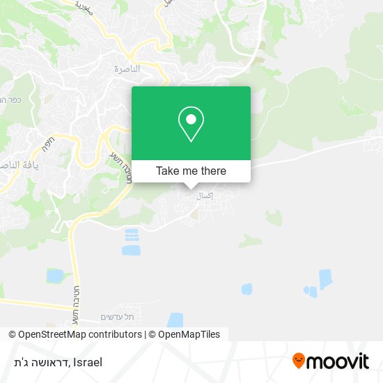 דראושה ג'ת map