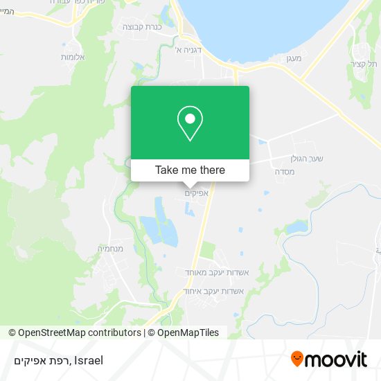 רפת אפיקים map