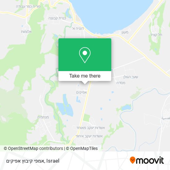 אמפי קיבוץ אפיקים map