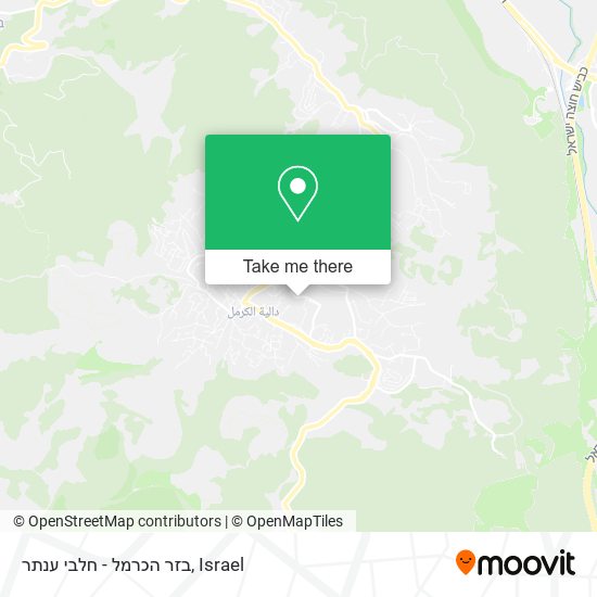 בזר הכרמל - חלבי ענתר map