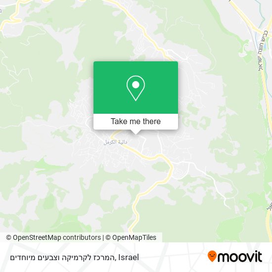 המרכז לקרמיקה וצבעים מיוחדים map