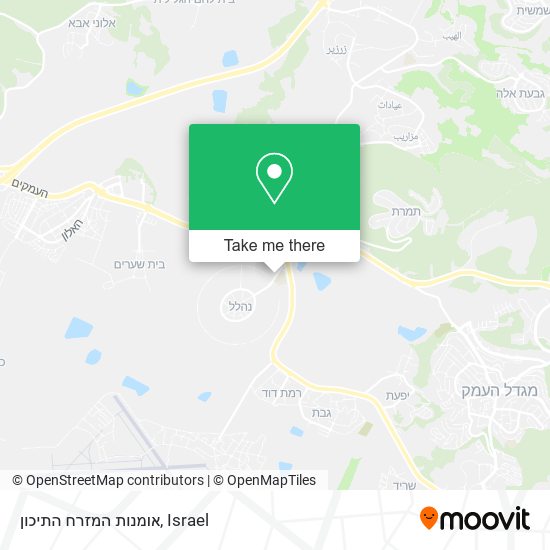 אומנות המזרח התיכון map