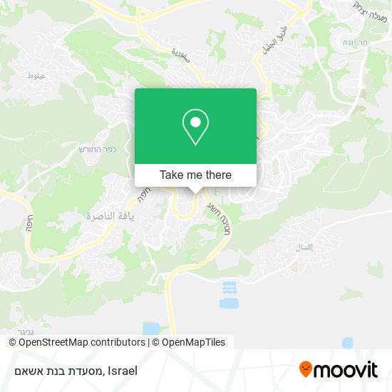 מסעדת בנת אשאם map
