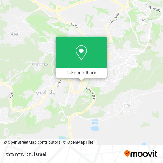 חג' עודה נזמי map