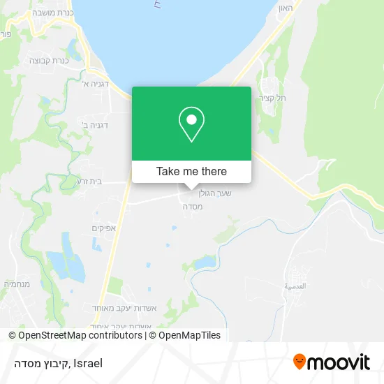 Карта קיבוץ מסדה