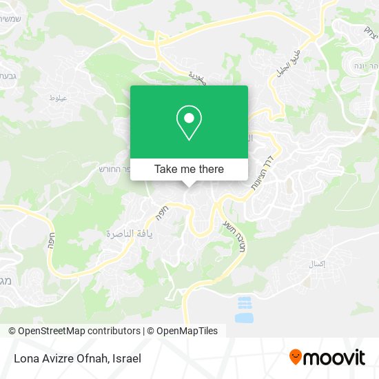 Lona Avizre Ofnah map