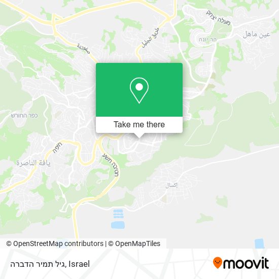 גיל תמיר הדברה map