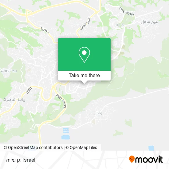 Карта גן עליה