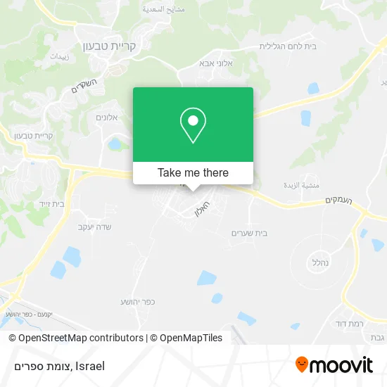 Карта צומת ספרים
