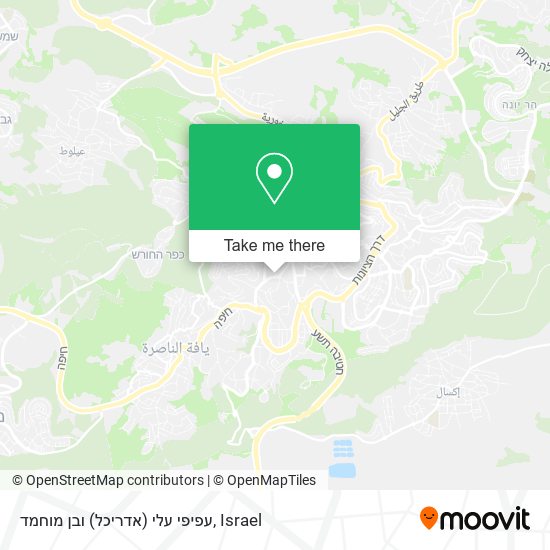 עפיפי עלי (אדריכל) ובן מוחמד map