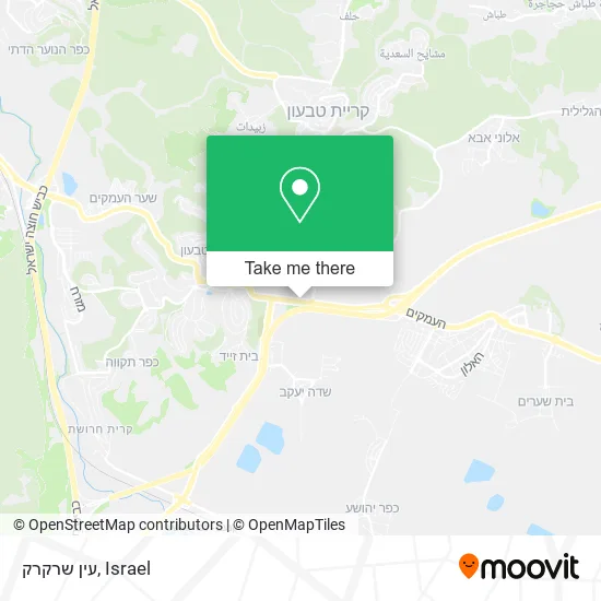 Карта עין שרקרק