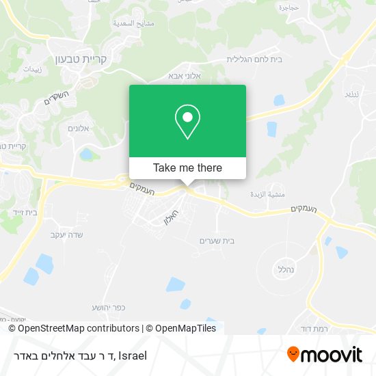 ד ר עבד אלחלים באדר map