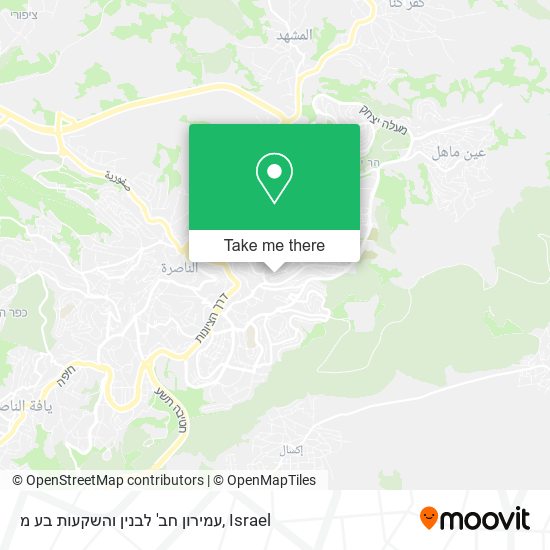 עמירון חב' לבנין והשקעות בע מ map