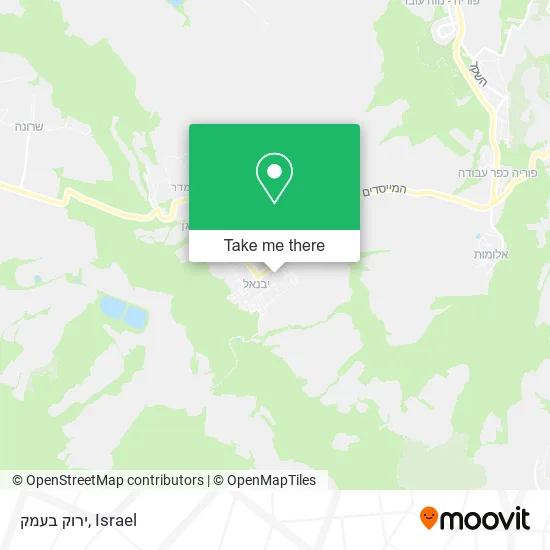 Карта ירוק בעמק