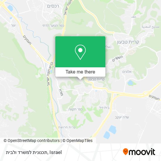 תכנונית למשרד ולבית map