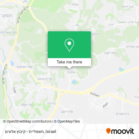 חשמליית - קיבוץ אלונים map