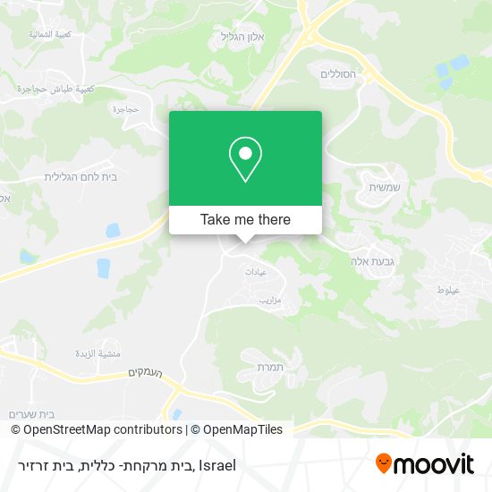 בית מרקחת- כללית, בית זרזיר map