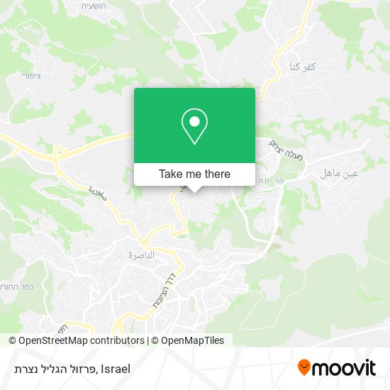 פרזול הגליל נצרת map