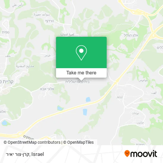 Карта קרן-צור יאיר