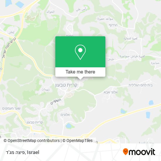 פיצה מג'ד map