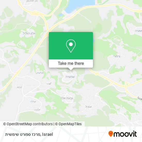 מרכז ספורט שימשית map