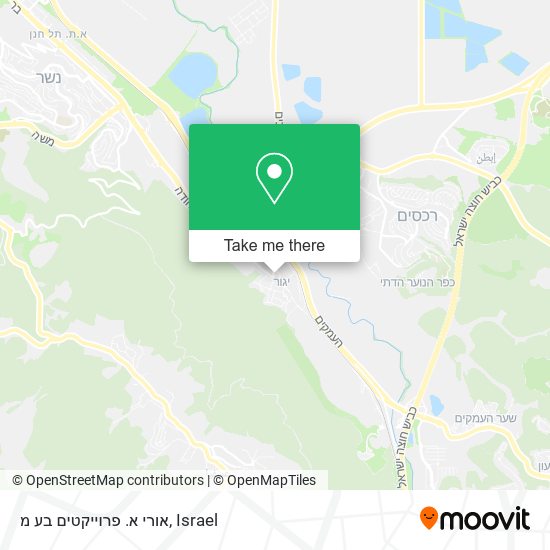 אורי א. פרוייקטים בע מ map