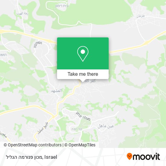 מכון פנורמה הגליל map