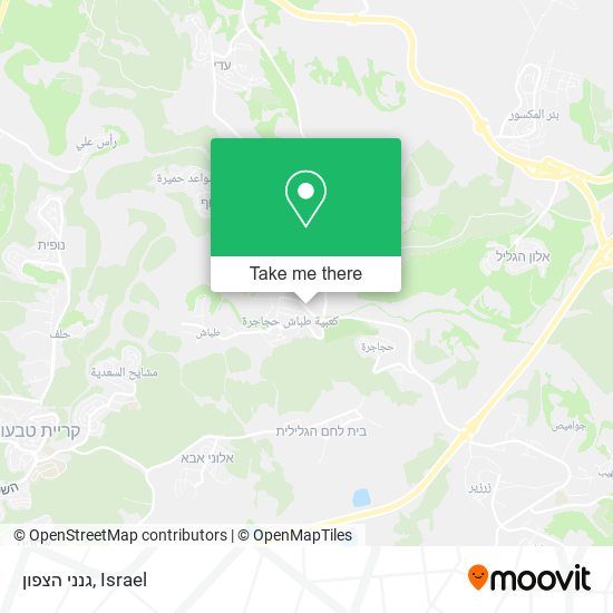 גנני הצפון map