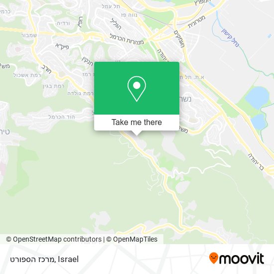 מרכז הספורט map