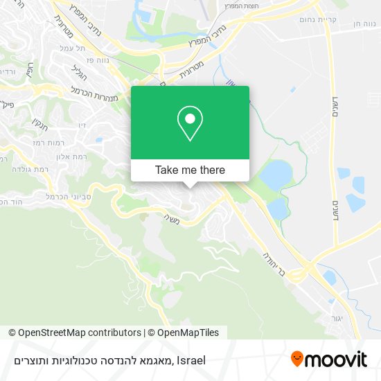 מאגמא להנדסה טכנולוגיות ותוצרים map