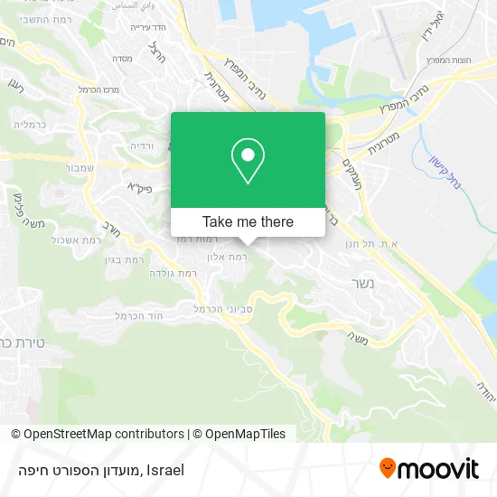 Карта מועדון הספורט חיפה