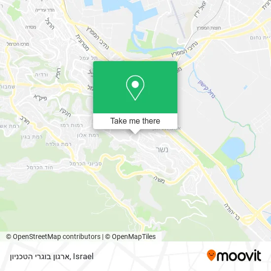 Карта ארגון בוגרי הטכניון