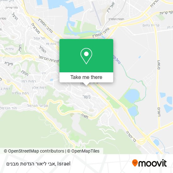 אבי ליאור הנדסת מבנים map