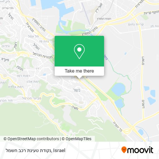 Карта נקודת טעינת רכב חשמל