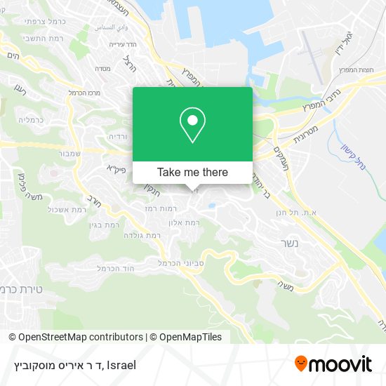 ד ר איריס מוסקוביץ map