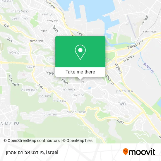 Карта ניו דנט אבירם אהרון