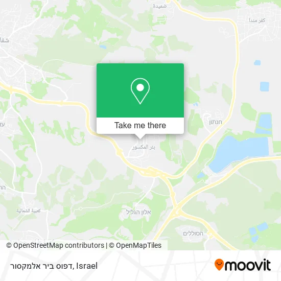 Карта דפוס ביר אלמקסור
