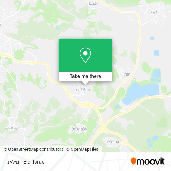 פיצה מילאנו map