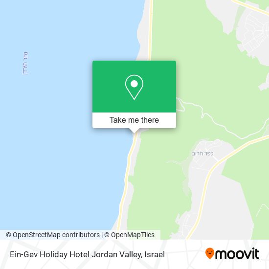 Ein-Gev Holiday Hotel Jordan Valley map