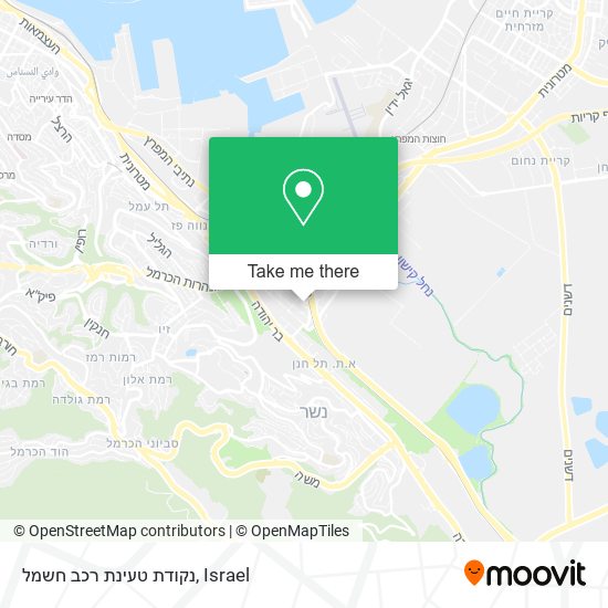 נקודת טעינת רכב חשמל map