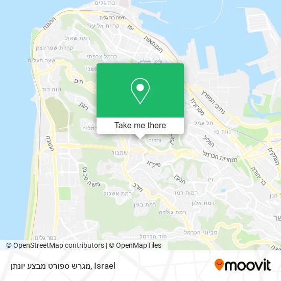 Карта מגרש ספורט מבצע יונתן