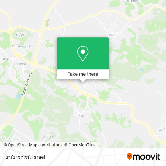 תלחמי ג'ורג' map