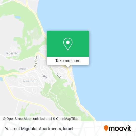 Yalarent Migdalor Apartments map