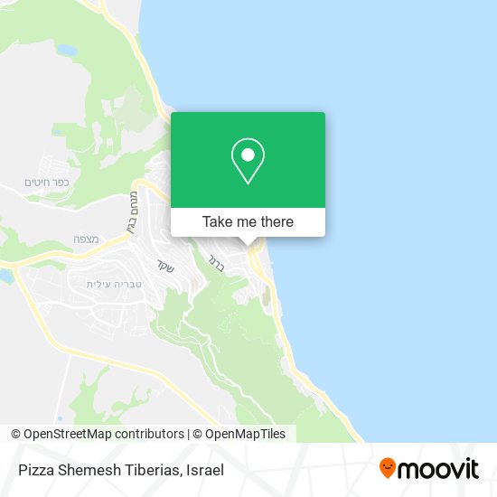 Pizza Shemesh Tiberias map