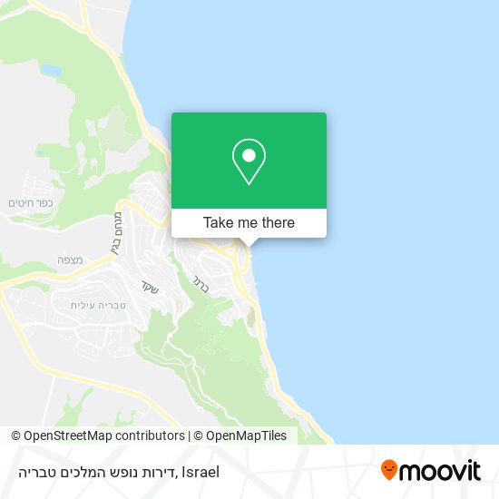 דירות נופש המלכים טבריה map