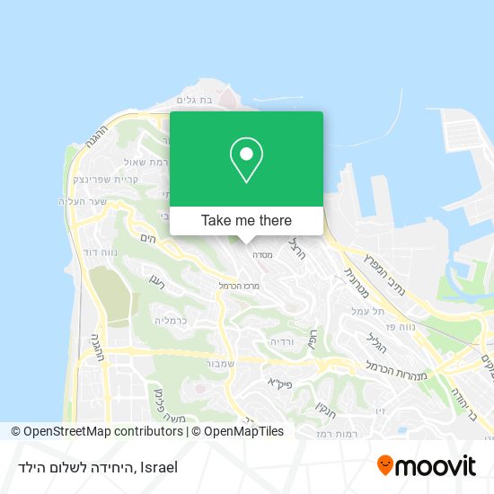 היחידה לשלום הילד map