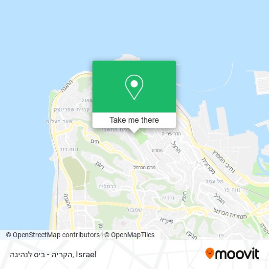 הקריה - ביס לנהיגה map