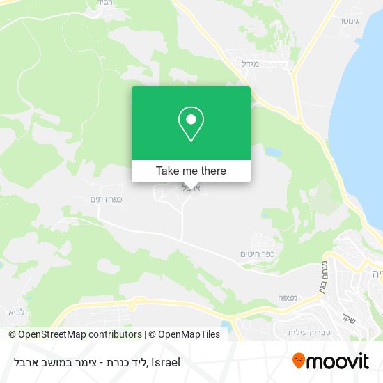 ליד כנרת - צימר במושב ארבל map