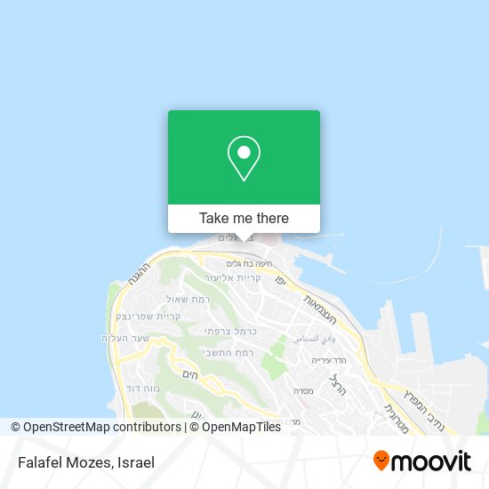 Карта Falafel Mozes
